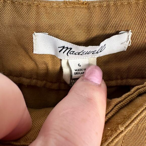 Madewell Womens The Harlow Wide Leg Trouser Pant in Acorn Size 6 - Picture 5 of 13